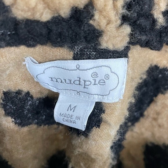 Mud Pie Brady Sherpa Pullover Leopard Print - Picture 6 of 9